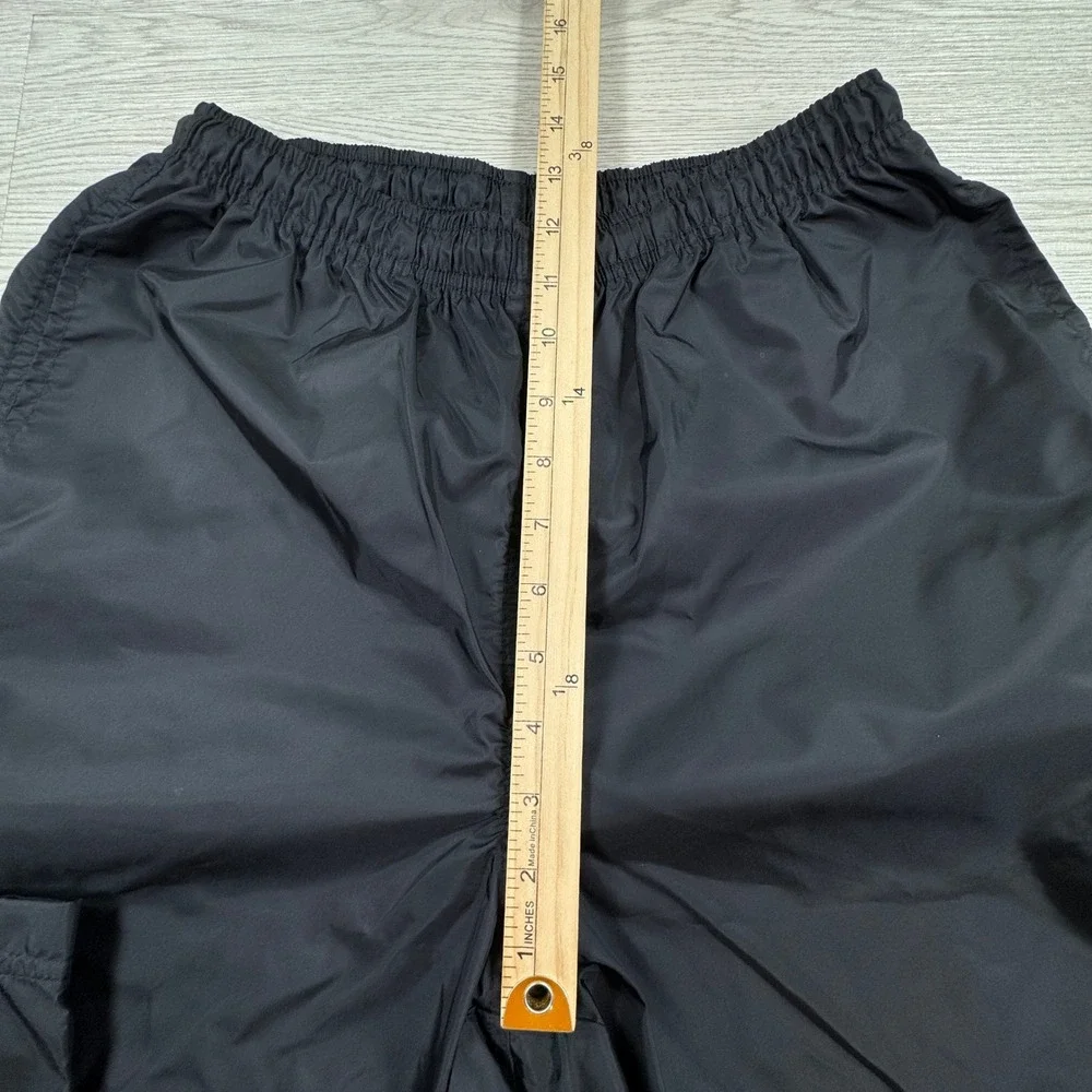 Nike Kids Pants Track Windbreaker Black Medium 8-10 Swoosh Elastic Waist Pocket